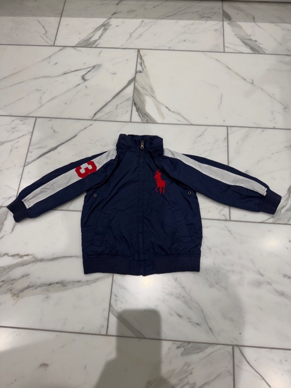 Polo by Ralph Lauren Lined Windbreaker with Foldaway Hood 24M